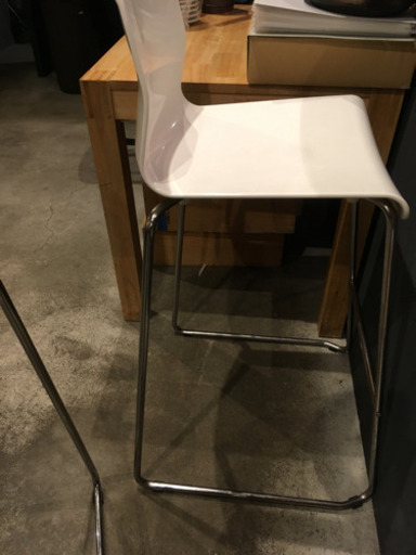 取り引き中 カウンターチェア イス 白 2脚