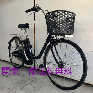 26インチパナソニック電動アシスト自転車です^_^ 1年保証 送料無料 新型 パナソニック ビビ 26インチ 茶 電動アシスト
