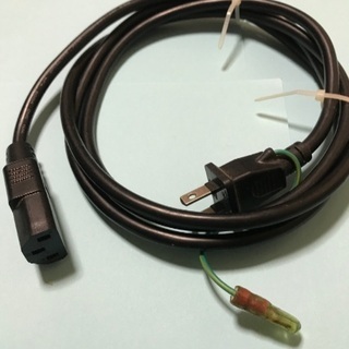 パソコン電源ケーブル2本の画像