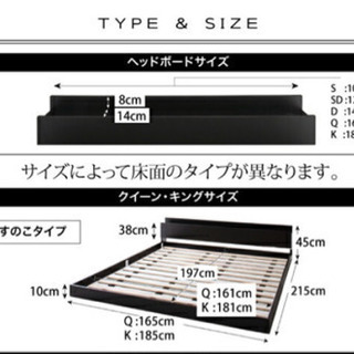 ベッドフレーム マットレス付き ダブ棚コンセント付きフロアベッド mon ange モナンジェ スタンダードボンネルコイルダブル おすすめ ローベット の画像