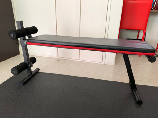 ダンベル６０kg　折りたたみ式フラットベンチ　セットで