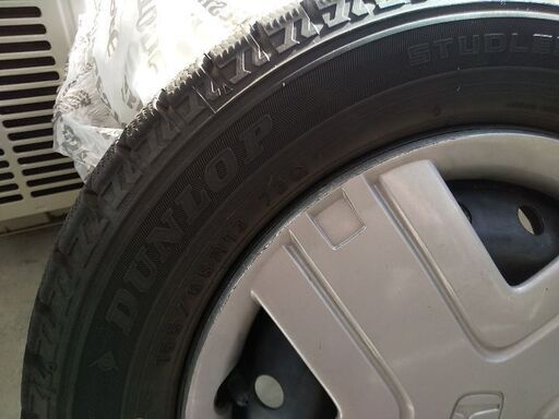 【値下げ！】H29製造！155/65R13ダンロップWINTER MAXX 02【ホンダ純正スチールホイール】
