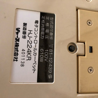 ★ホットカーペットの画像