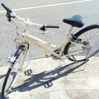 ♪ジモティー特価♪マルキン　27型中古シティサイクル　シマノ6段変速　新大阪サイクルキッズの画像