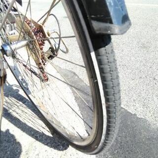 ♪ジモティー特価♪マルキン　27型中古シティサイクル　シマノ6段変速　新大阪サイクルキッズの画像