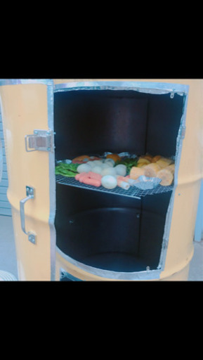自家製の燻製器⭐︎  温熱器&温度計・網2個付き