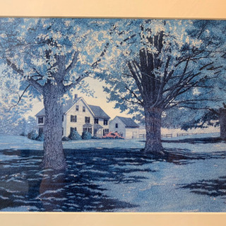 キャロル・コレットが銅版画で制作した絵「チェスナット