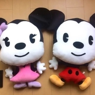 特大ミッキーマウス ミニーマウス ぬいぐるみクッションディズニー