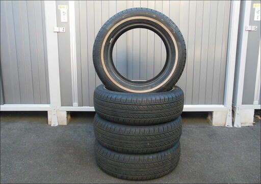 値下げしました！　★★　ホワイトリボンタイヤ！　【　１８５／６５Ｒ１５　ＣＥＮＴＡＲＡ　ＶＡＮＴＩ　ＴＯＵＲＩＮＧ】　バリ山！　１７年