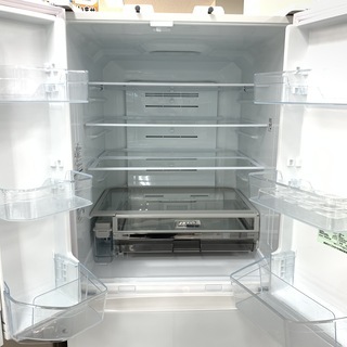J152 【動作確認、クリーニング済】 TOSHIBA　東芝　冷蔵庫　GR-K600FW　2016年製　★動作保証ありますの画像