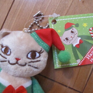 新品・タグ付き■ KALDI カルディ くたくたネコ エルフちゃん マスコット 2018■クリスマスの画像