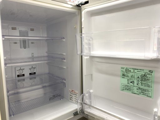 J155 【動作確認、クリーニング済】 三菱　MITSUBISHI　冷凍冷蔵庫　146L　MR-P15W-S　2013年製　★動作保証あります