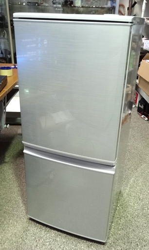 ◆SHARP/シャープ◆冷凍冷蔵庫　SJ-D14C　2018年製　シルバー　137L　USED
