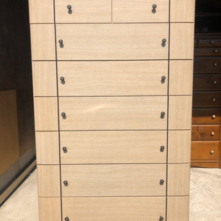 タンス　木　ベージュ