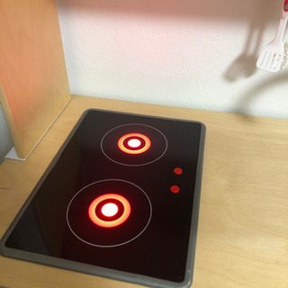IKEA キッチン　木製の画像