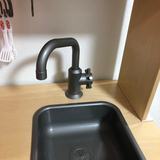 IKEA キッチン　木製の画像