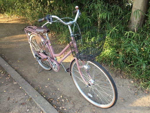 シティサイクル（美品）　cyma every　27インチ　外装6段　ブラウン