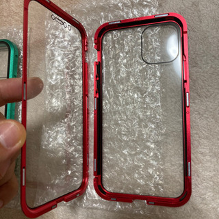 両面ガラス マグネット式 簡単脱着 強化ガラス アルミバンパー iPhone11 iPhone 11 Pro iPhone 11 Pro Max 前後ガラス 耐衝撃ケースの画像