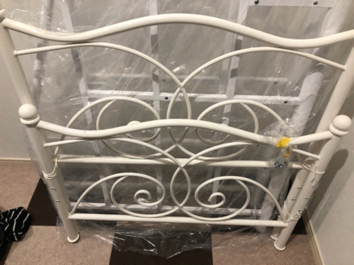 シングルベット サリー2  姫 ホワイト