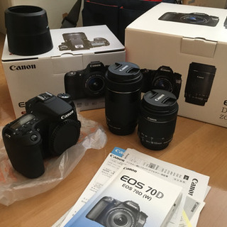 【引き取り先決定】【美品】Canon EOS70D　ダブルズームキット
