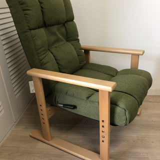 【差し上げます】緑クッションのまどろみチェアの画像