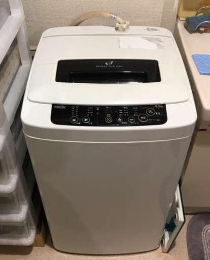 ハイアール　全自動洗濯機 4.2kg JW-K42H 2014年製