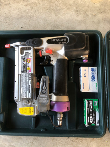 中古品 日立工機 Hitachi koki 45mm ピン釘打機 エアダス付 NP45M