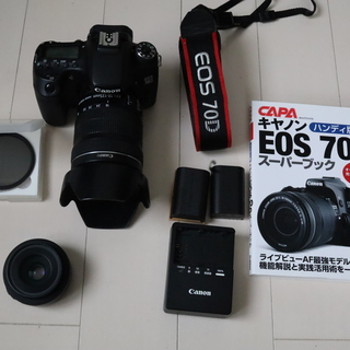 値下げ　美品　EOS70D　付属品多数の画像