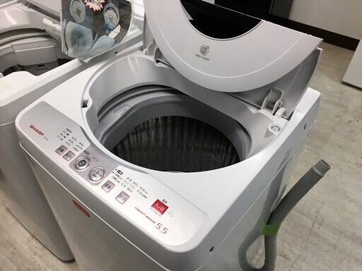 シャープ5.5K洗濯機Ag＋イオンコート分解クリーニング済み！！！