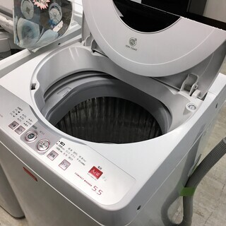 シャープ5.5K洗濯機Ag＋イオンコート分解クリーニング済み！！！