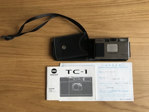 【MINOLTA TC-1】チタン製コンパクトフィルムカメラ