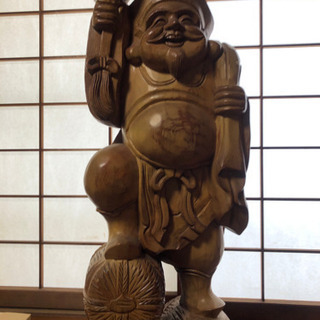 木彫りの大黒様の画像