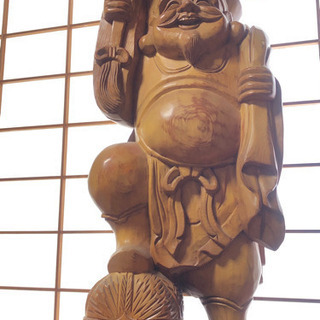 木彫りの大黒様の画像