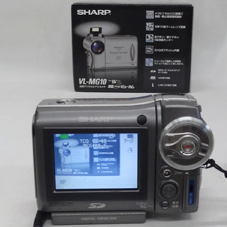 使用感少なめ★SHARP シャープ 液晶デジタルビューカム VL-MG10 デジタルビデオカメラ 本体/＆アクセサリーキット・クリーナー付/ダビングに！　札幌 豊平区 アウトレットモノハウス平岸店の画像