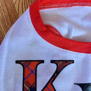 お値下げハンドメイド犬服  新品 英字柄  LLの画像