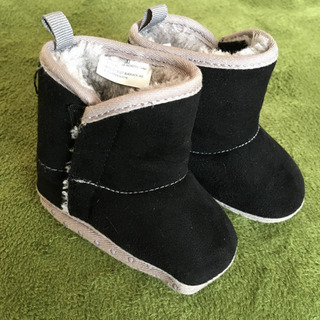 10cm 赤ちゃん用の靴　ブーツ　お洒落　防寒　靴下紛失防止の画像