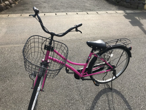 26型ギア無し自転車ピンク売ります