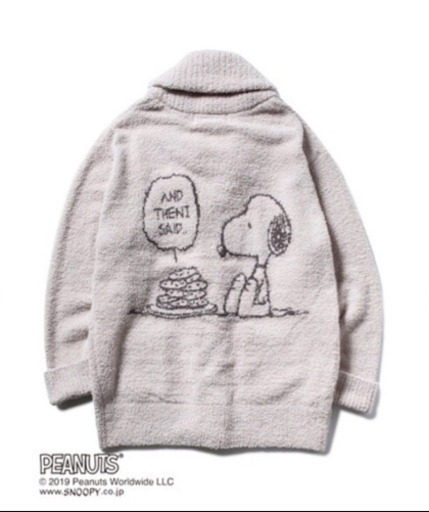 ジェラートピケ スヌーピー カーディガン