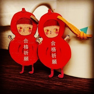 受験のお守り　キュイーン　合格　お守り　（アクリル板）名入れ出来ます！の画像