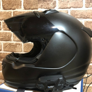 アライヘルメット　インカム付き　マッドブラック