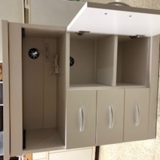 木製キッチンカウンター（コンセント付き）