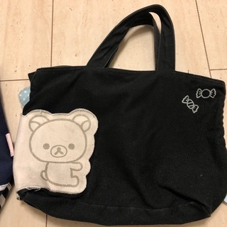 リラックマ スウェット横型トート　バック 未使用の画像