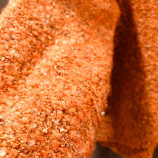 オレンジ ニット