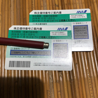 ANA株主優待券 2019年11月30日迄 2枚セット