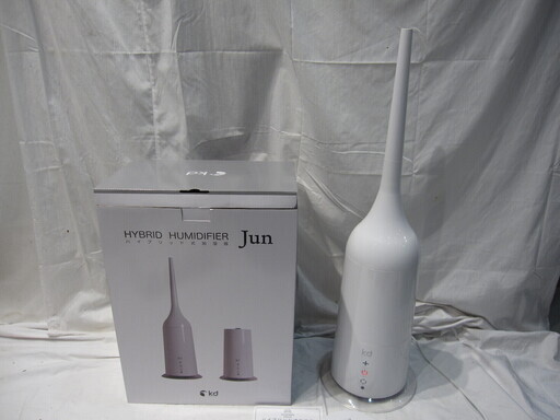 ★928★De-Dream　Jun ハイブリッド式加湿器　タンク3L　2WAY スリムタワー型 おしゃれ　タッチセンサー 自動停止機能 ダウンライト付き