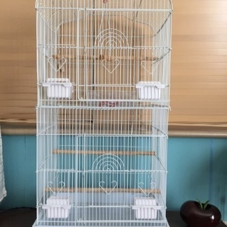 メタルテック 鳥かご バードゲージ 2段式の画像