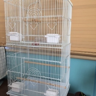 メタルテック 鳥かご バードゲージ 2段式の画像