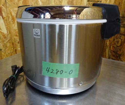 (4280-0)タイガー ステンレス 電子ジャー 業務用 5.4L JHA-540A-STN 三升 保温ジャー 中古品 厨房機器 飲食店 店舗