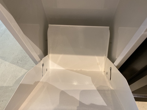 ダストボックス ゴミ箱 収納 収納棚 ホワイト 中古品