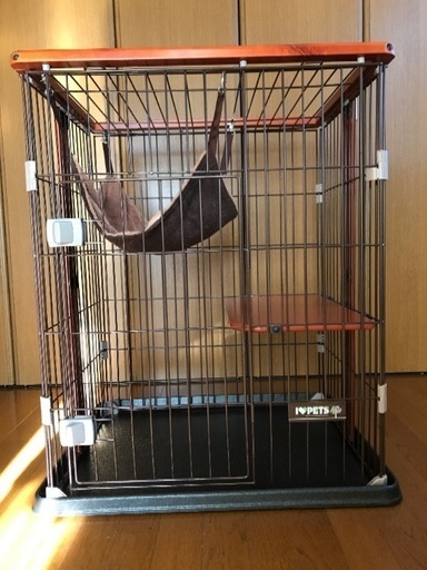 キャットゲージ ２段 ハンモック付
